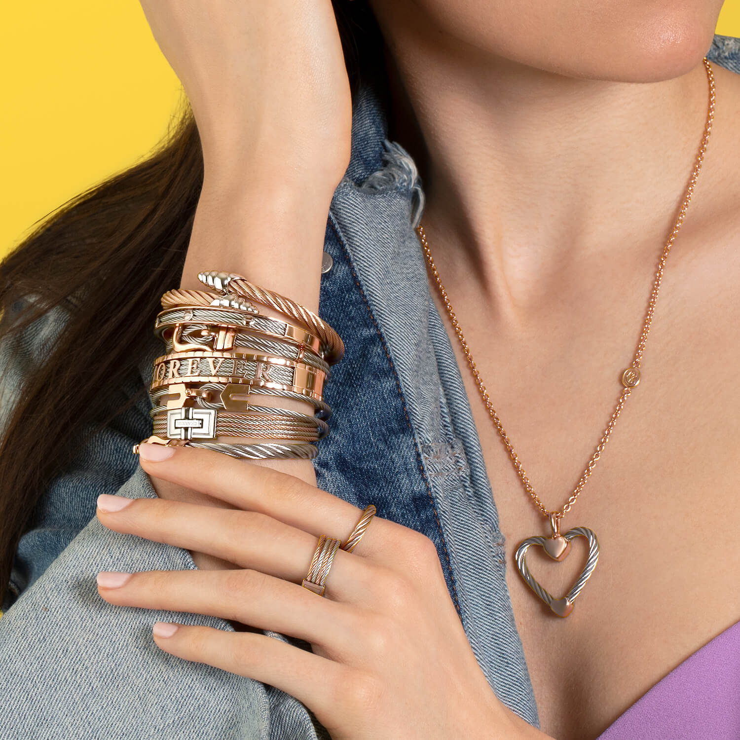 Or rose et acier_acier