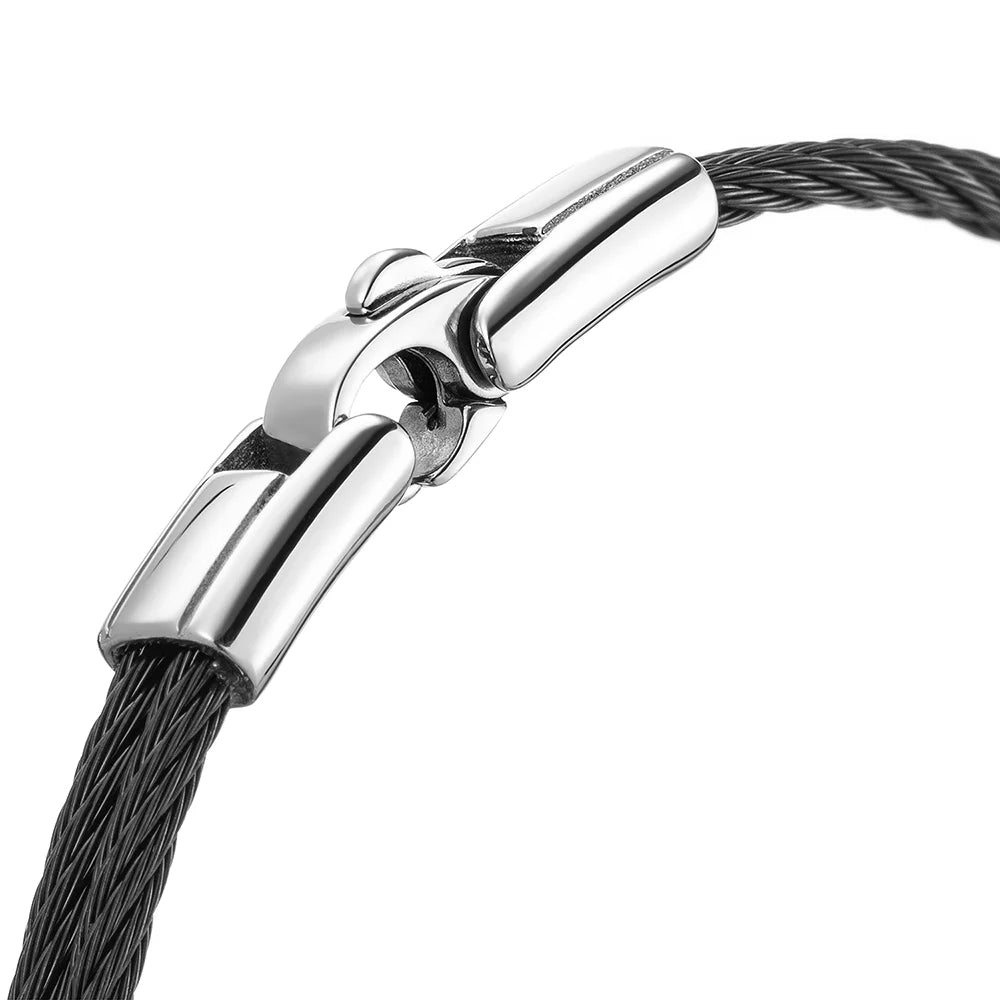 Noir_Plaque métallique et ressort