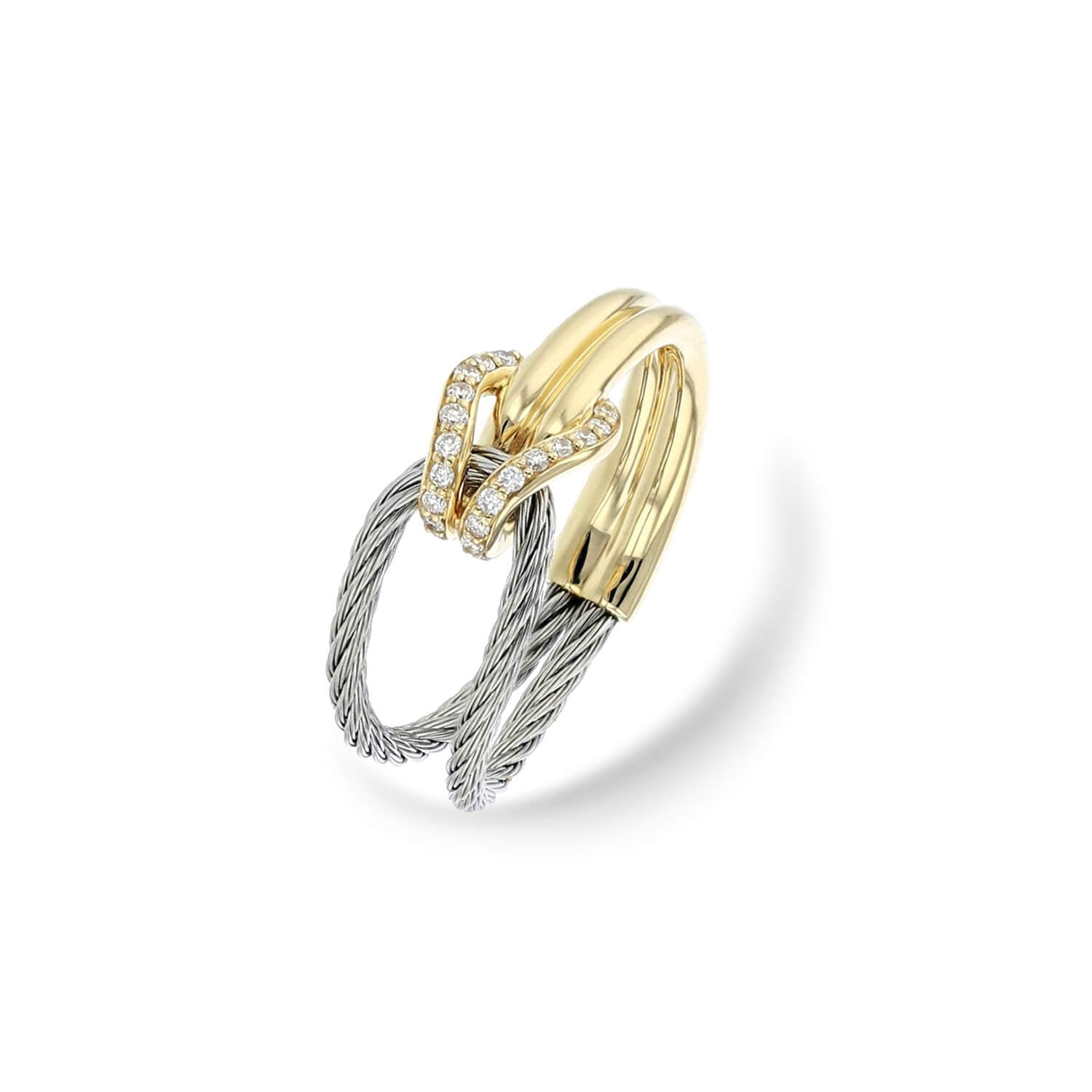 Steel_Gold 18KT with 14 Diamonds 0.1ct