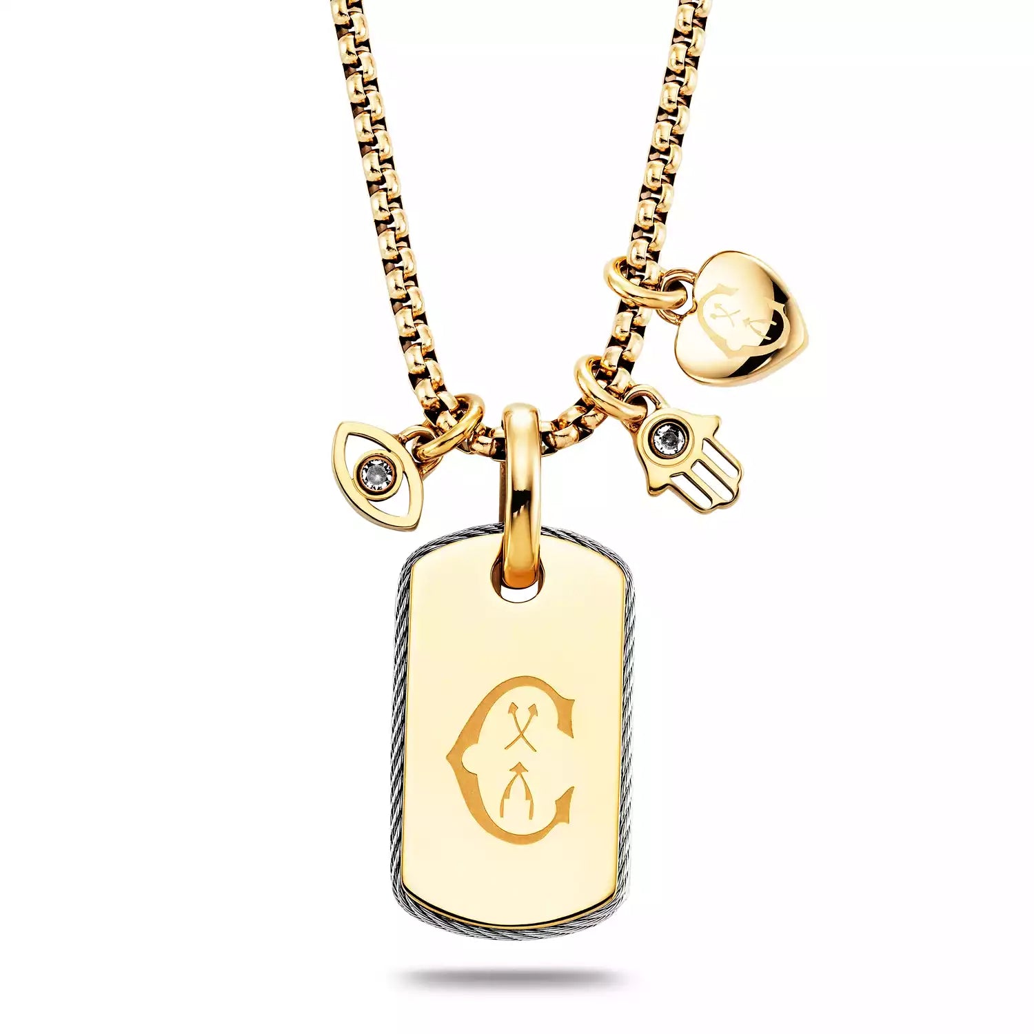 Acier_plaque d'or jaune