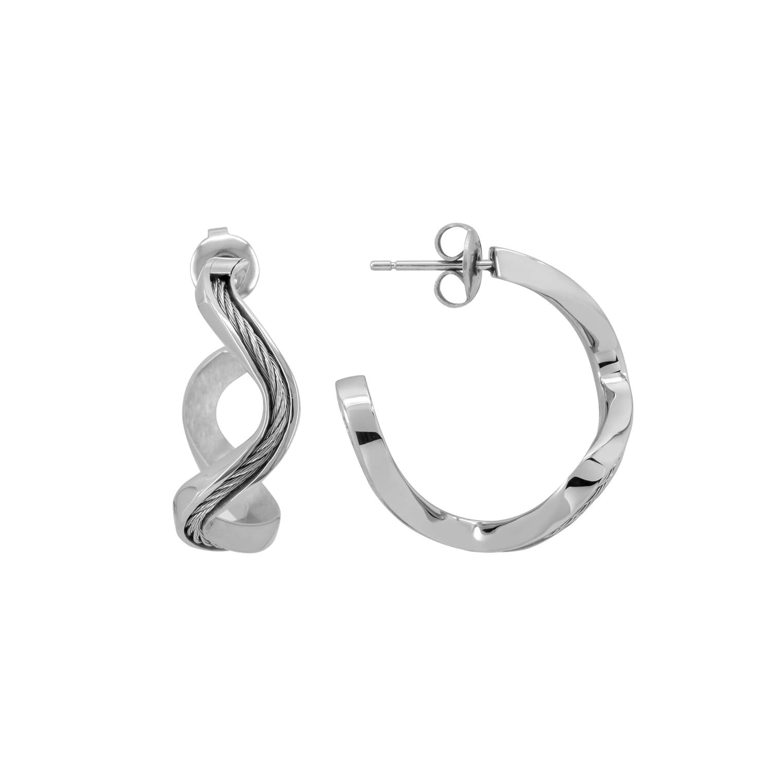 Forever Boucles d'oreilles vagues - © 2024 Charriol - Bague