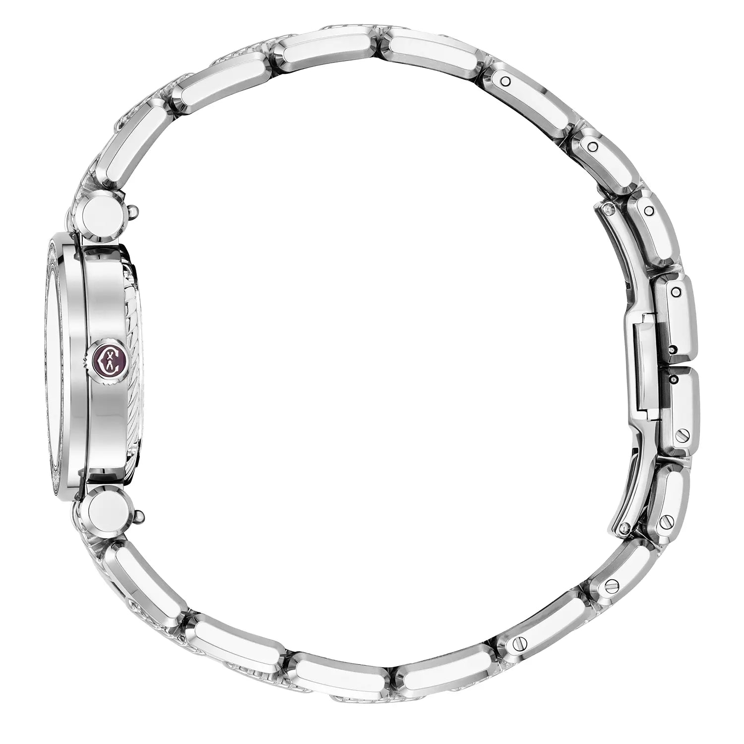 NAVIGATOR CRUISEBracelet interchangeable en acier, 28MM, CALIBRE QUARTZ, CADRAN NACRE, 30 DIAMANTS, BRACELET INTERCHANGEABLE EN ACIER - Charriol Geneve - Montres