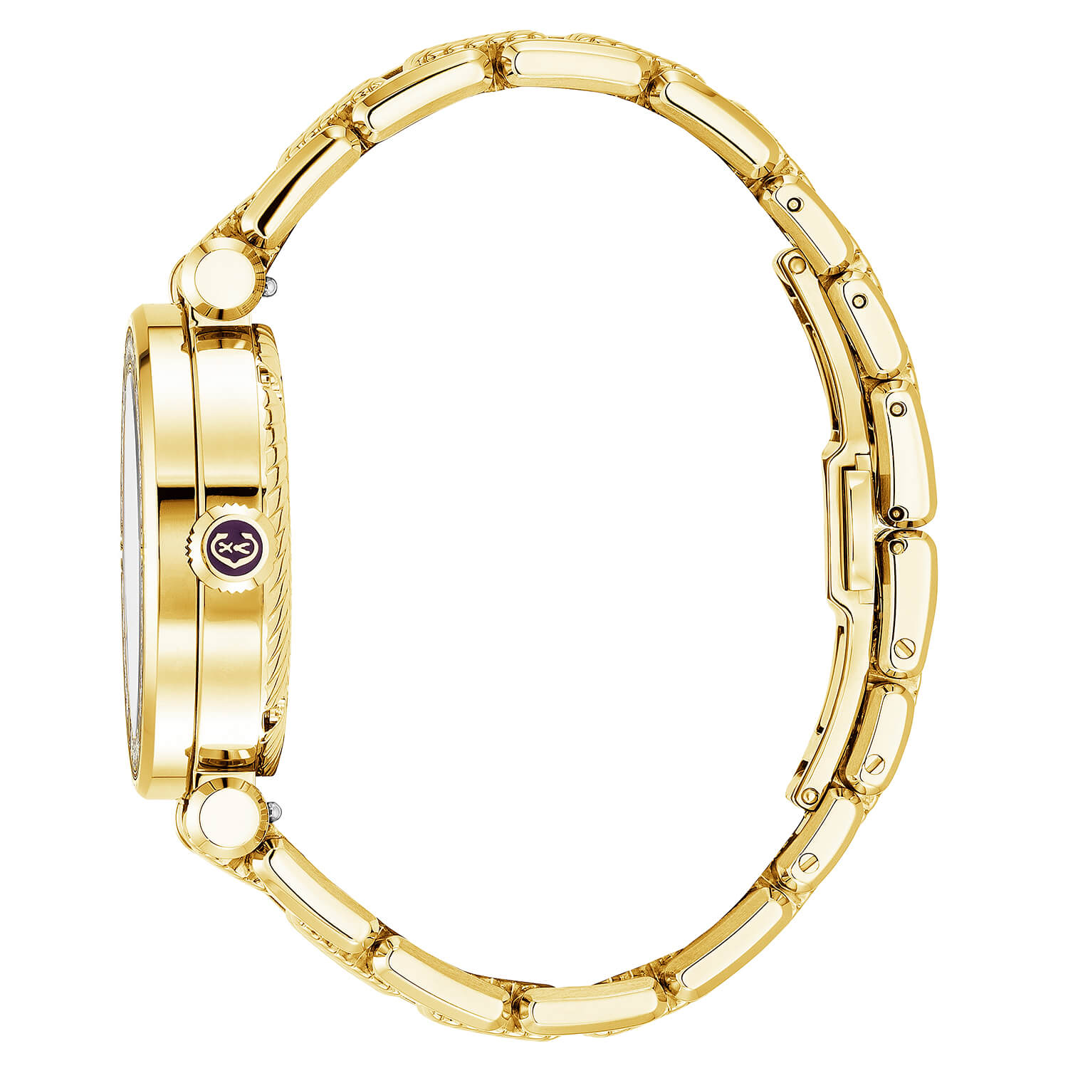 NAVIGATOR CRUISEBracelet interchangeable en acier et or jaune PVD, 36 mm, calibre quartz, cadran en nacre, 30 diamants - Charriol Geneve - Montres