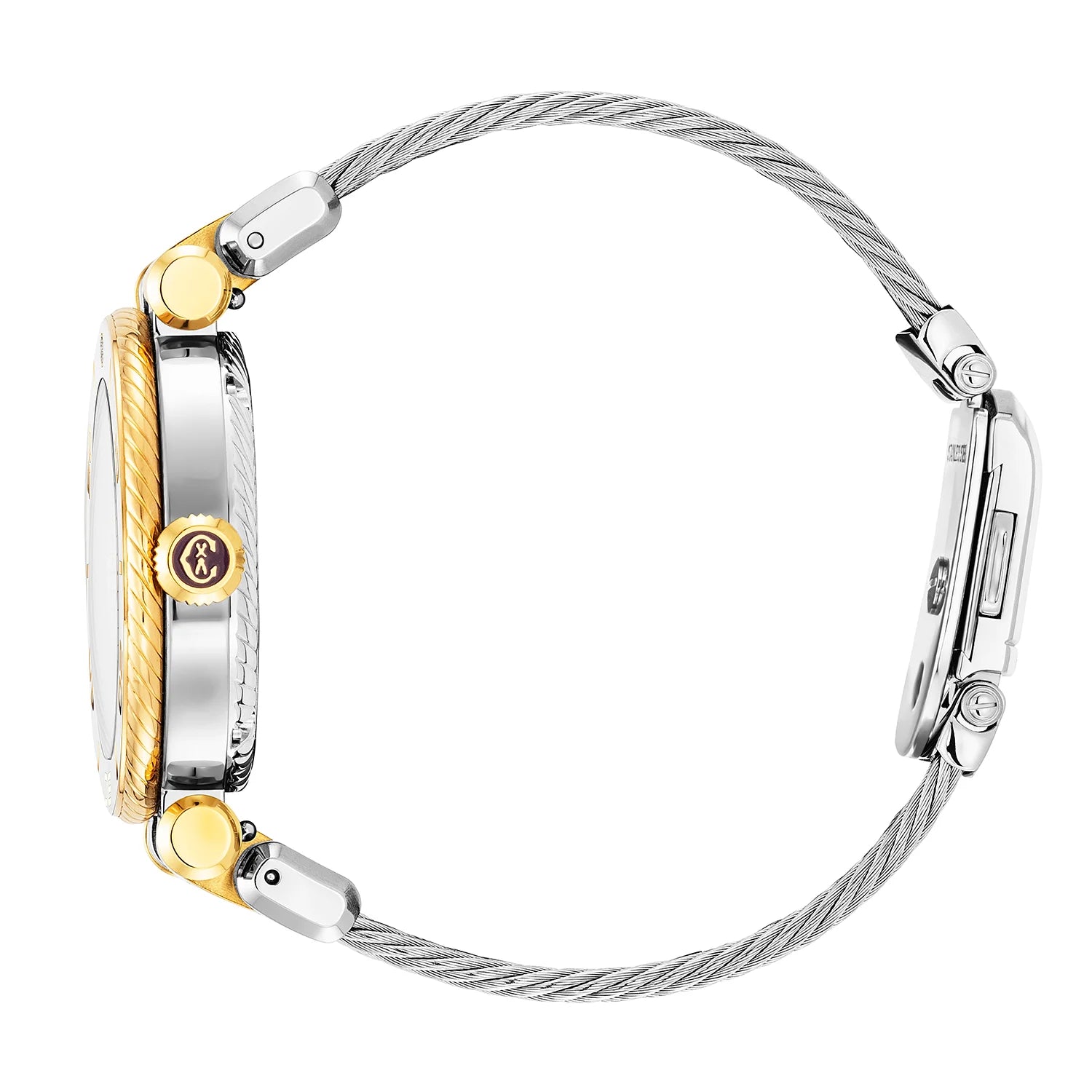 NAVIGATOR SURF, 36MM, CALIBRE AUTOMATIQUE, CADRAN BLANC, BAGUE BLANCHE, BRACELET INTERCHANGEABLE CABLE ACIER - Charriol Geneve - Montre