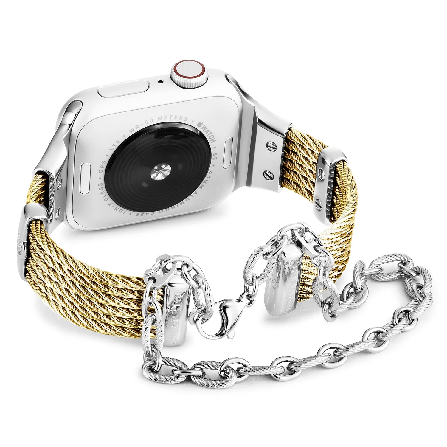 Or jaune et acier Décors_Poignet 16cm