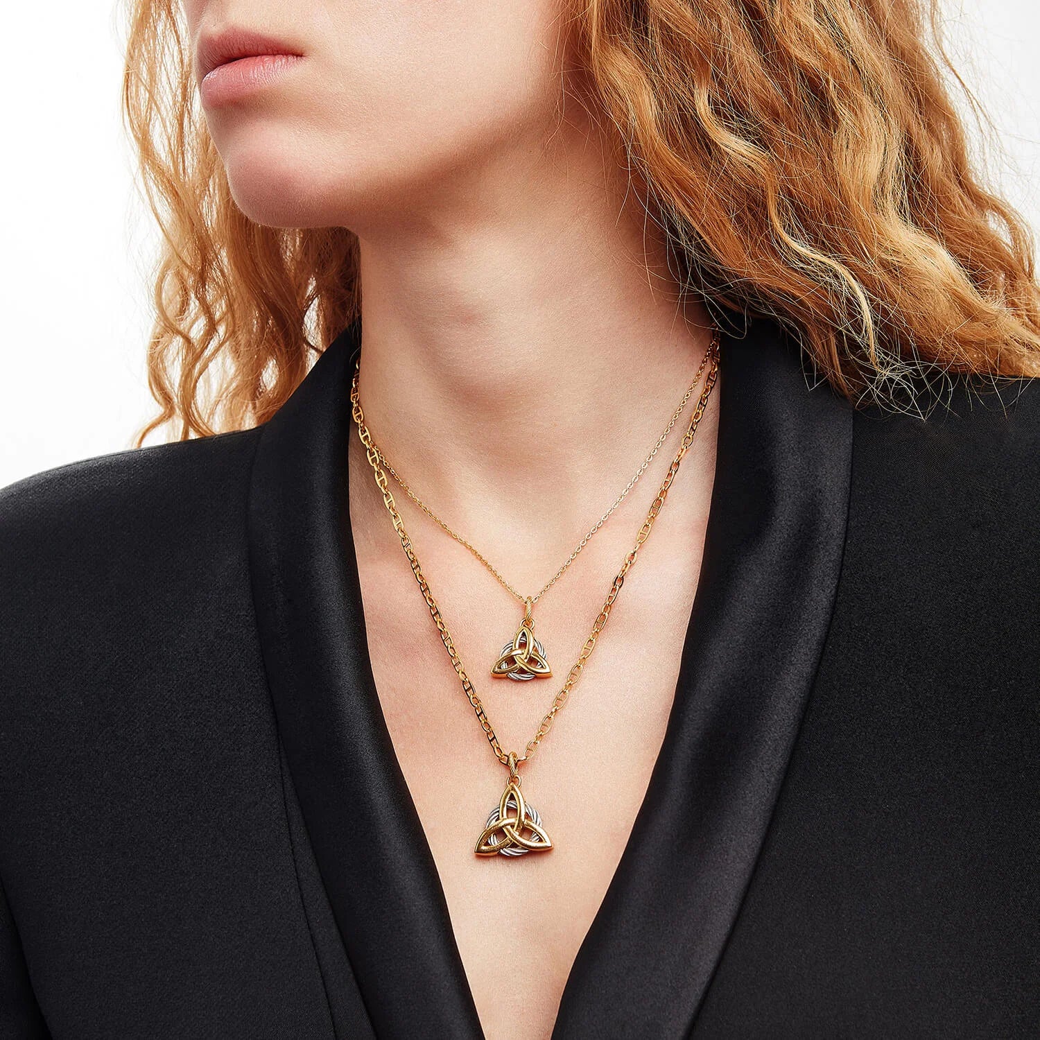 Acier_Or jaune_Chaîne Mariner de 50 cm