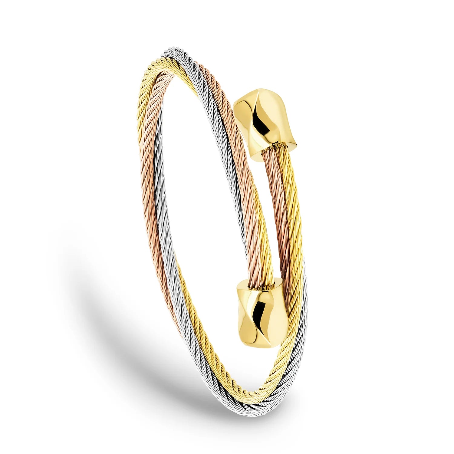 Rose jaune Gris clair_Cylindre torsadé jaune