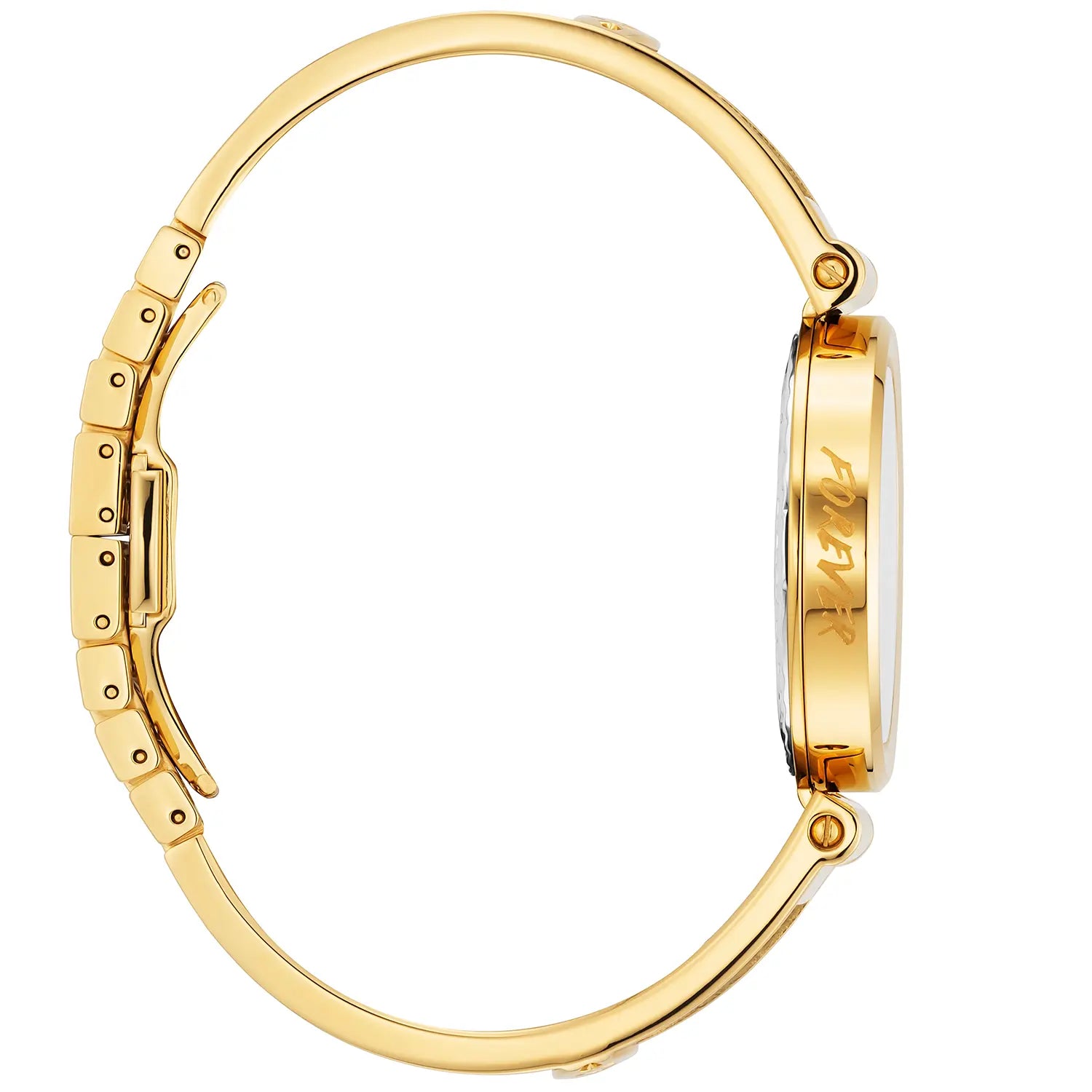 FOREVERCALIBRE QUARTZ, CADRAN NACRE, PVD OR JAUNE, BRACELET CABLE ACIER - Charriol Geneve - Montres