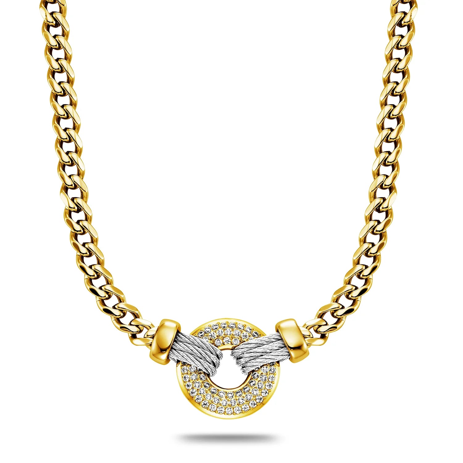 Acier_73 Pendentif Zirconia