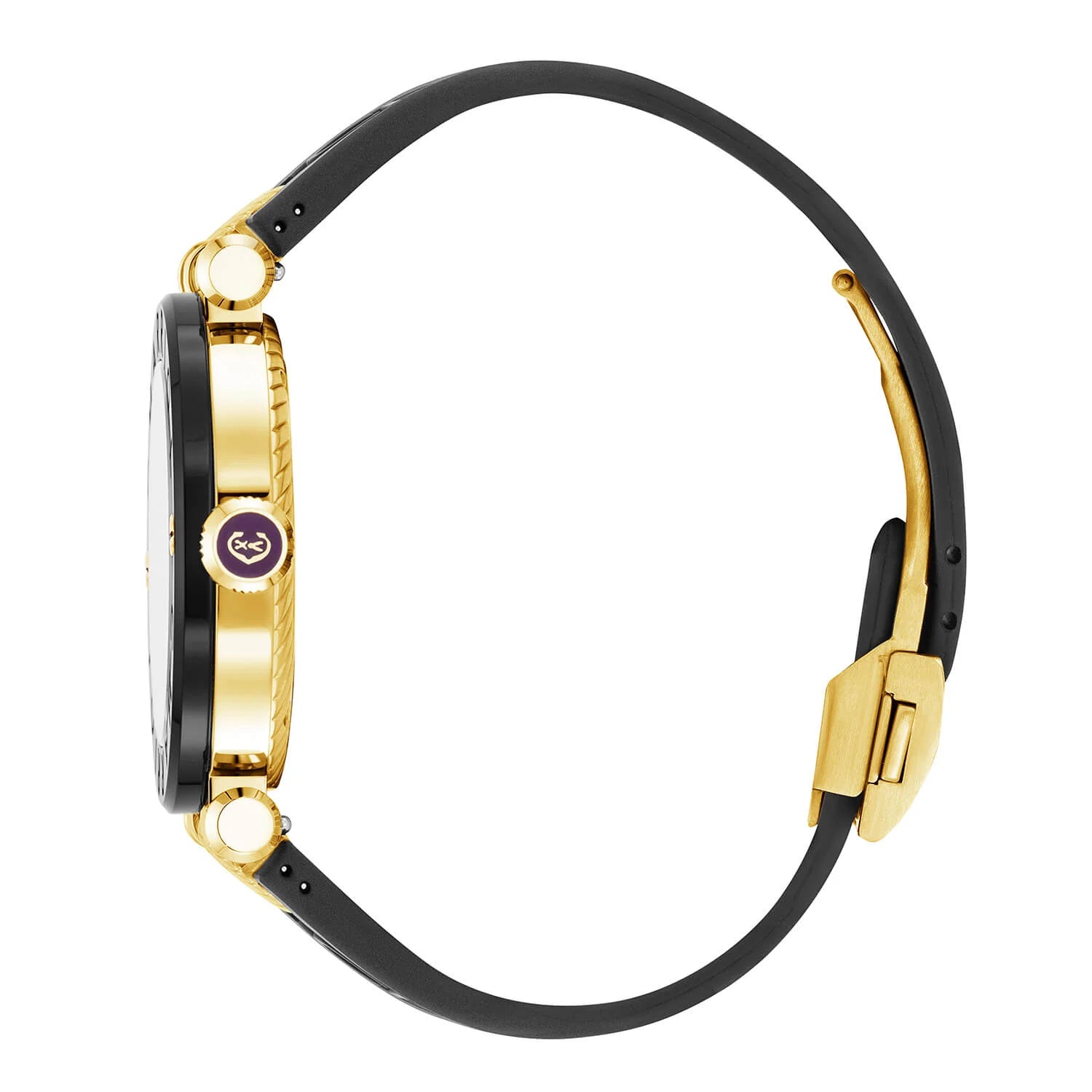 NAVIGATOR CRUISE41MM, CALIBRE QUARTZ, NOIR AVEC CADRAN JAUNE 2 ARABIC ET 9 INDEX, PVD NOIR ACIER "CHARRIOL CHARRIOL " AVEC BAGUE 2 VIS, BRACELET INTERCHANGEABLE CAOUTCHOUC NOIR - © 2024 Charriol - Montres