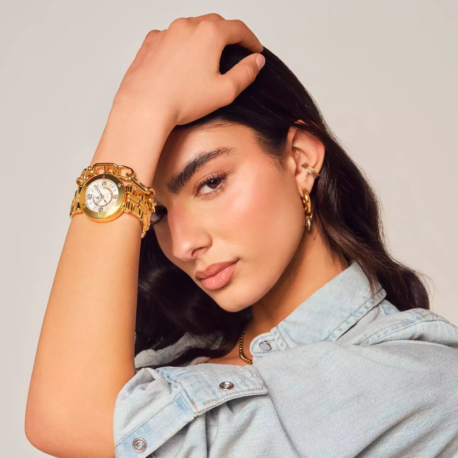 NAVIGATOR SURF GMT, 36MM, QUARTZ GMT CALIBRE, CADRAN BLANC, 6 SCREWS BEZEL, BRACELET INTERCHANGEABLE ACIER OR JAUNE PVD - Charriol Geneve - Montres