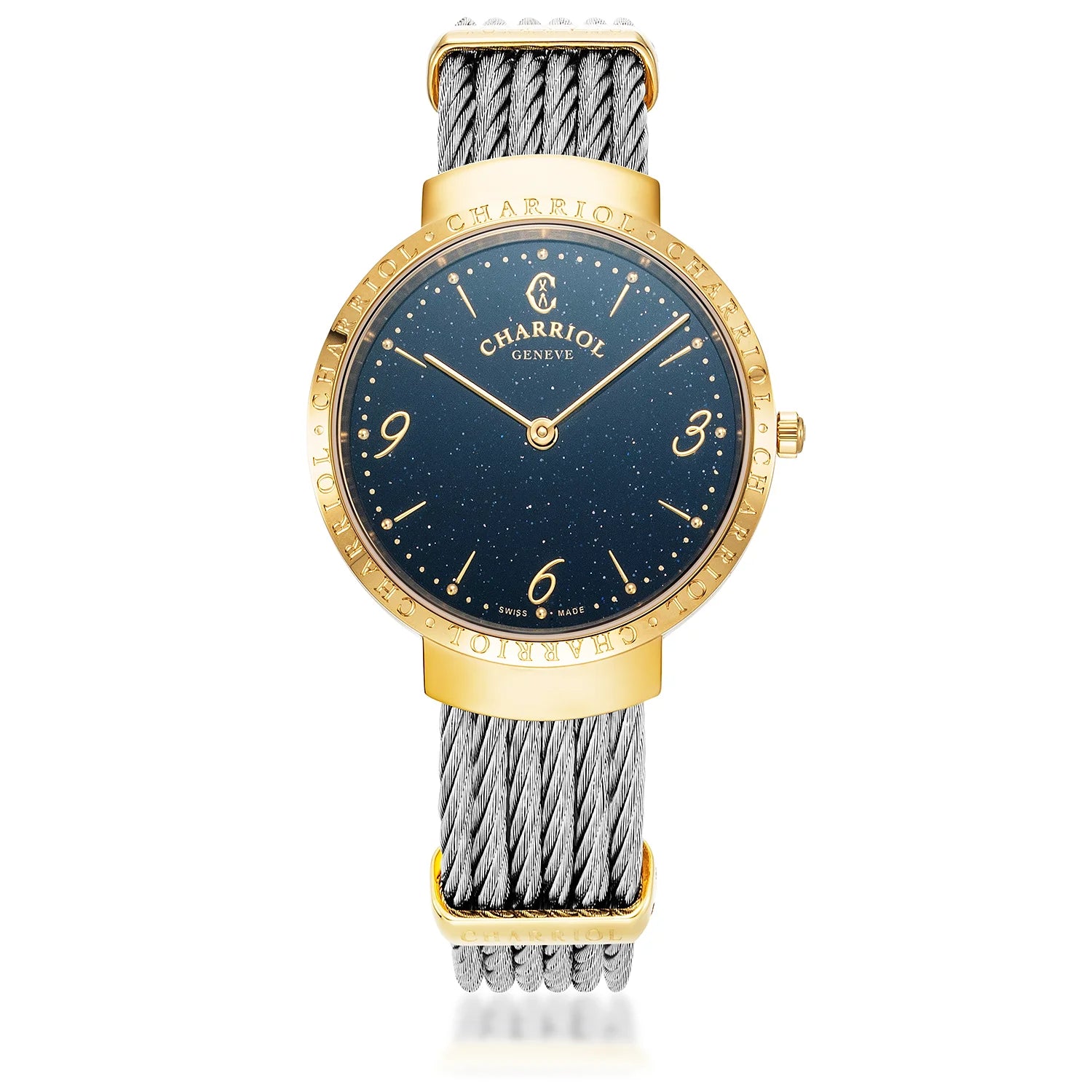 Montre Slim Star et acier - Charriol Geneve - Montre