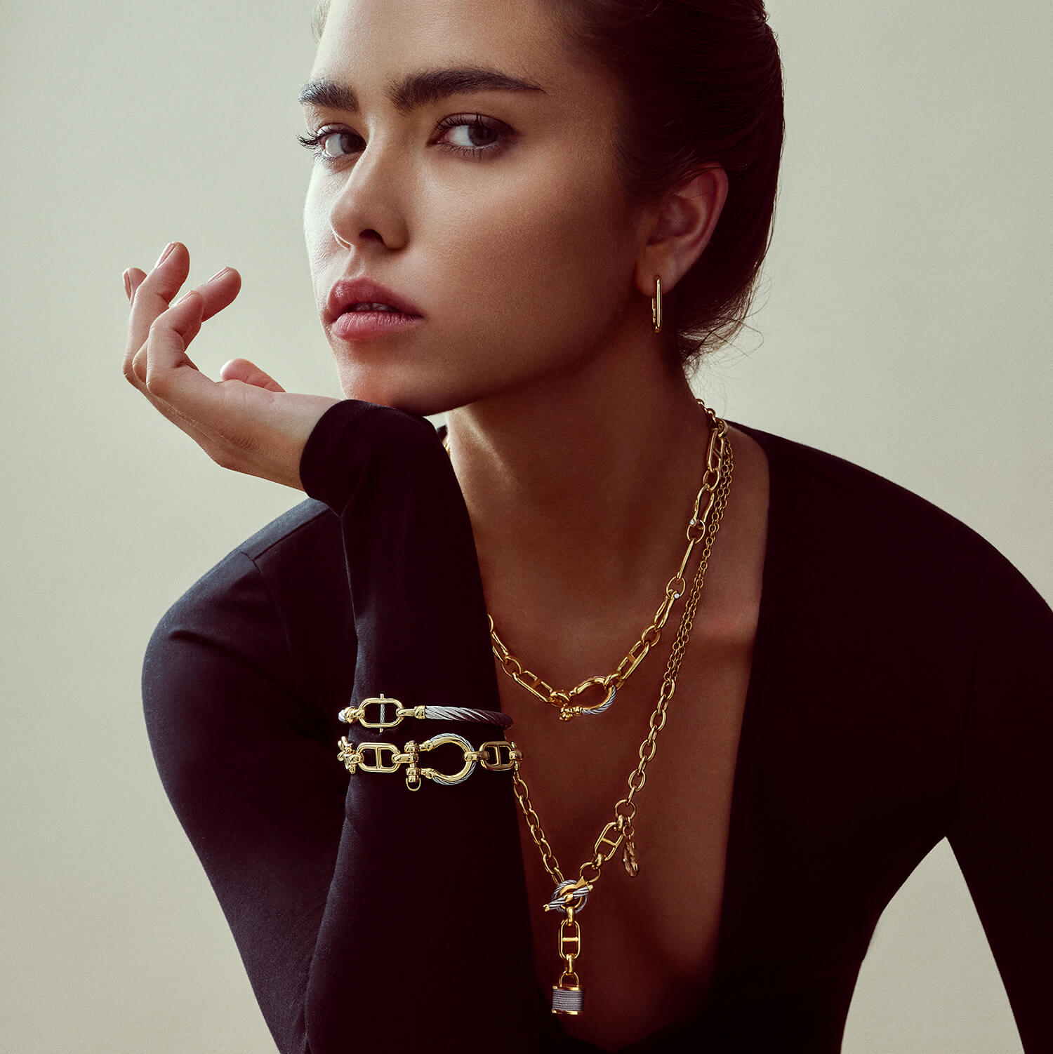 Tropez Mariner Shackle Bracelet - Charriol Geneve - Bracelets et Bangles