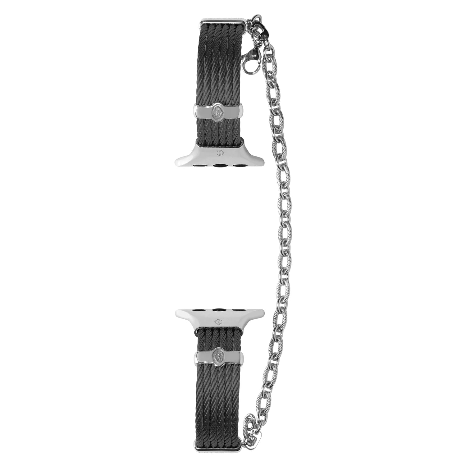 Noir avec acier Décors_Poignet 16cm
